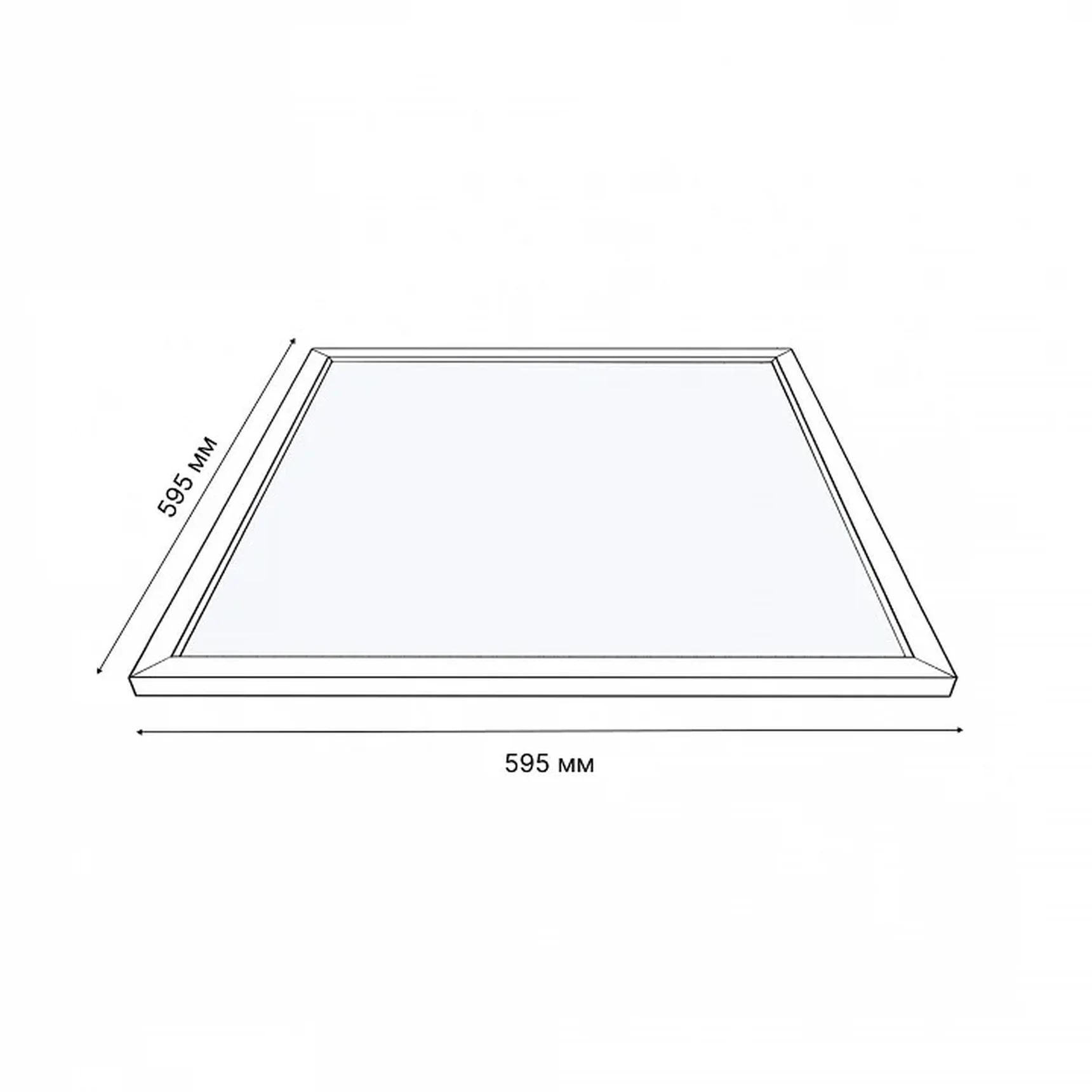 ULP-6060 36W/4000К/LL IP40 PREMIUM+ OPAL WHITE Светильник светодиодный потолочный универсальный. Белый свет