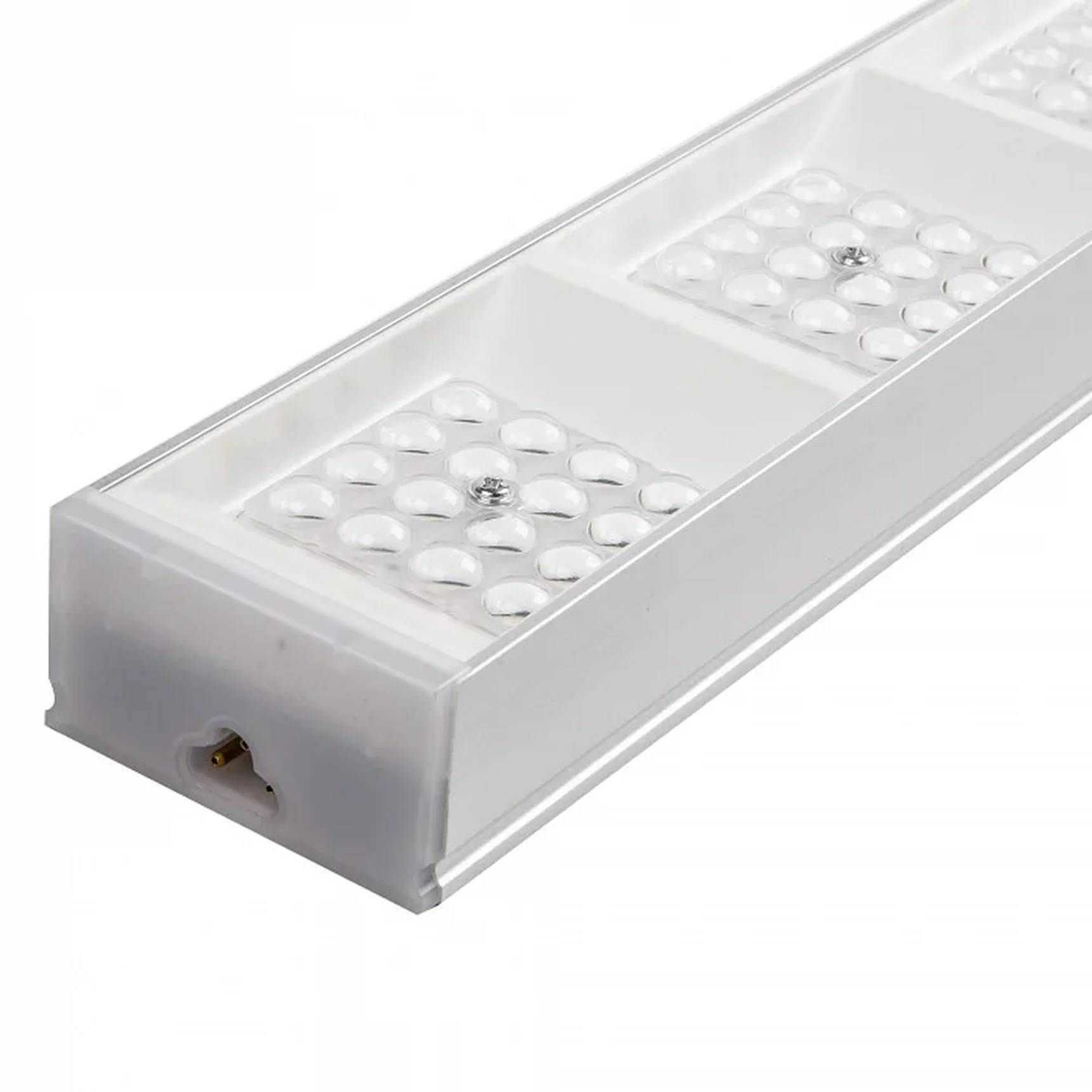 ULO-EL120B-100W/4000K/K SILVER LINKABLE Светильник светодиодный накладной, соединяемый. Белый свет (4000K). Корпус серебристый. Угол 60