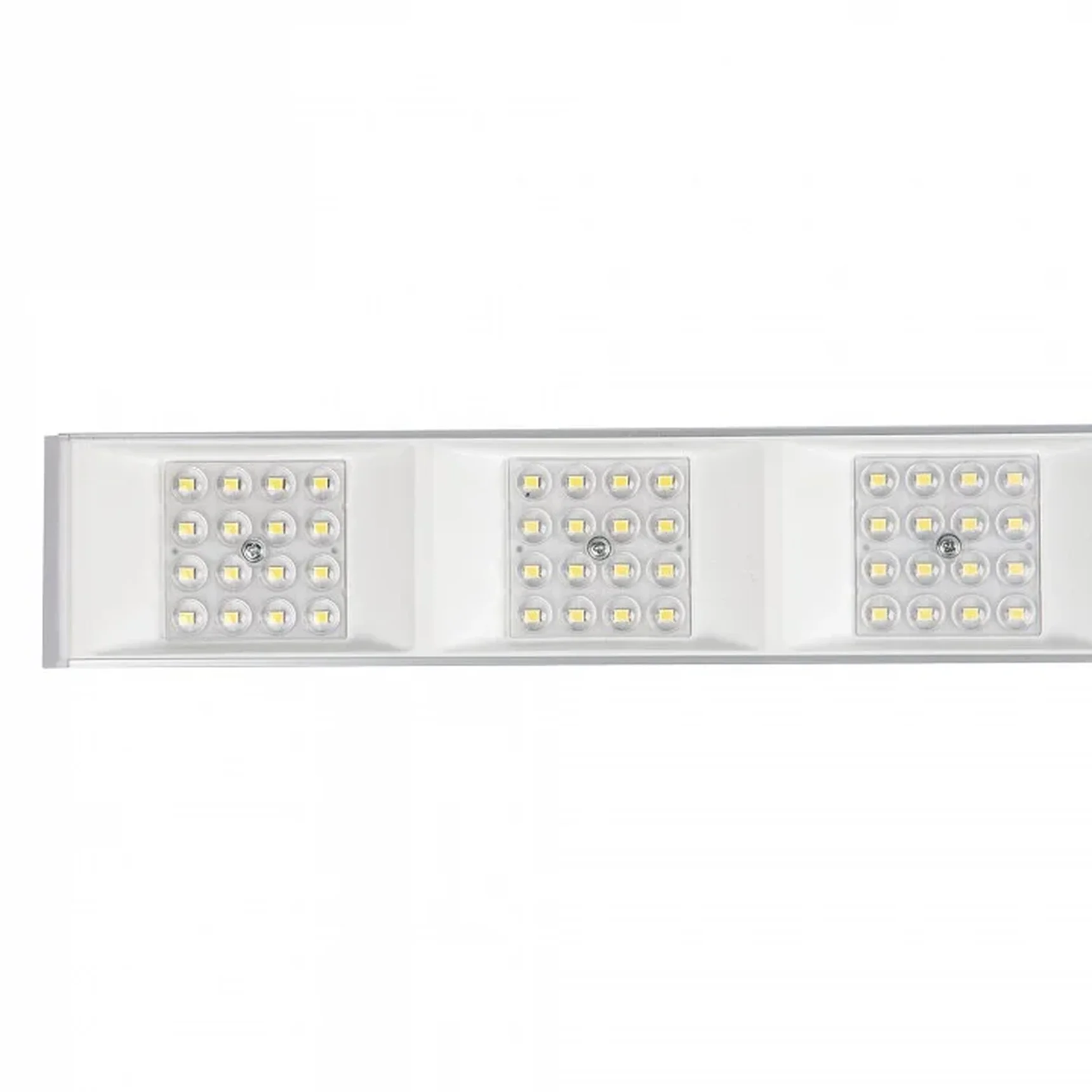 ULO-EL120B-100W/6500K/K SILVER LINKABLE Светильник светодиодный накладной, соединяемый. Дневной свет (6500K). Корпус серебристый. Угол