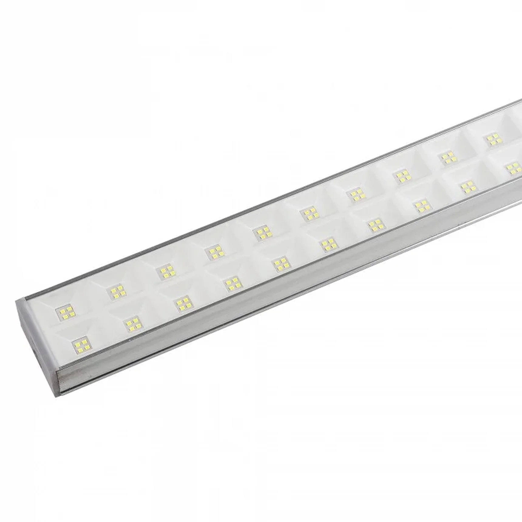 ULO-FL120C-100W/6500K/K SILVER LINKABLE Светильник светодиодный накладной, соединяемый. Дневной свет (6500K). Корпус серебристый. Угол