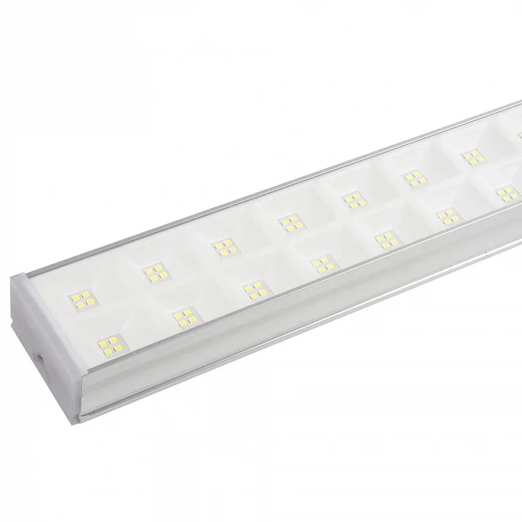 ULO-FL120C-100W/6500K/K SILVER LINKABLE Светильник светодиодный накладной, соединяемый. Дневной свет (6500K). Корпус серебристый. Угол