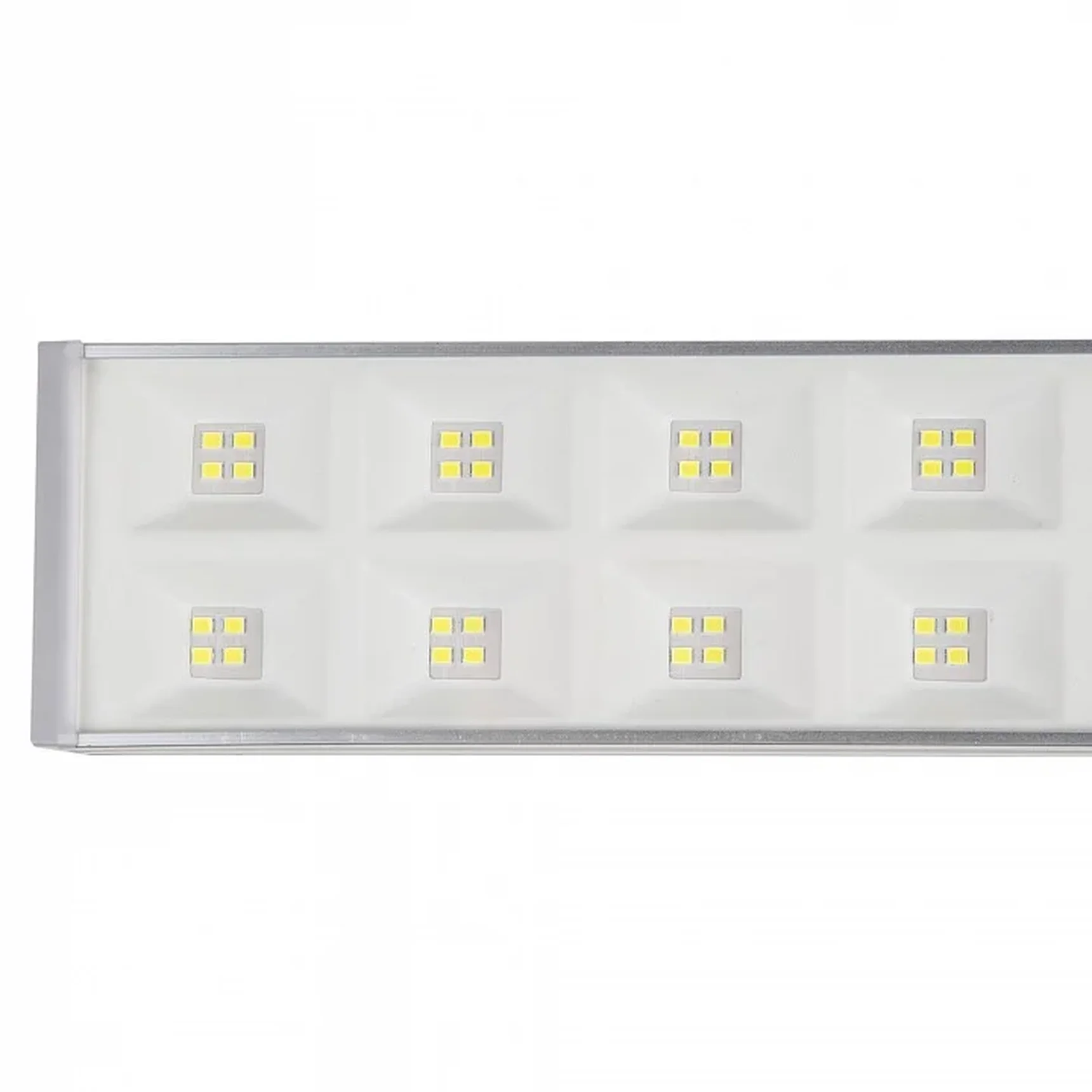 ULO-FL120C-100W/6500K/K SILVER LINKABLE Светильник светодиодный накладной, соединяемый. Дневной свет (6500K). Корпус серебристый. Угол