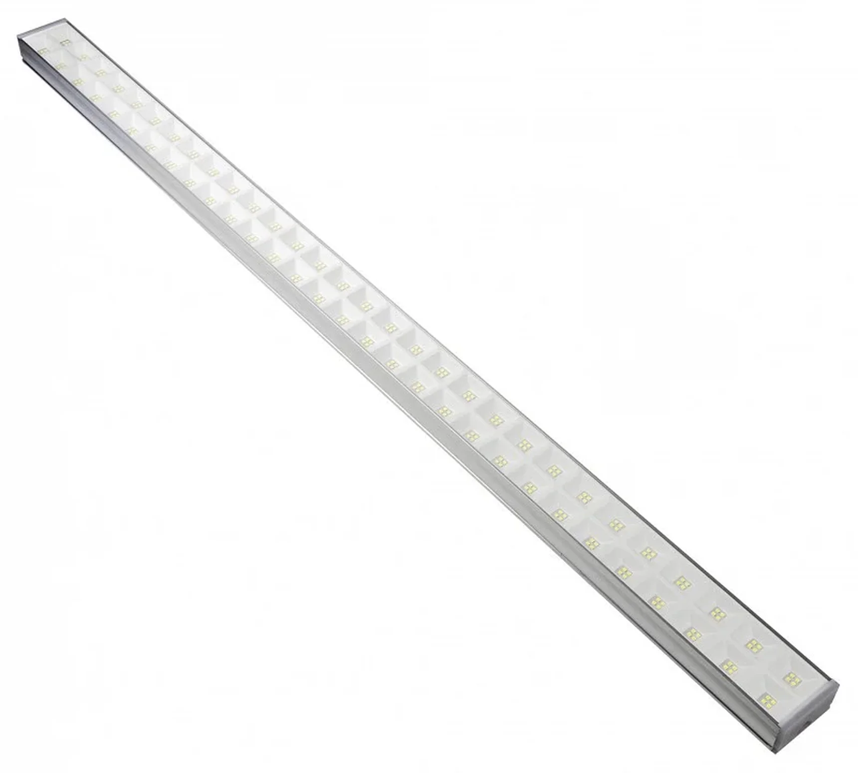 ULO-FL120C-100W/6500K/K SILVER LINKABLE Светильник светодиодный накладной, соединяемый. Дневной свет (6500K). Корпус серебристый. Угол