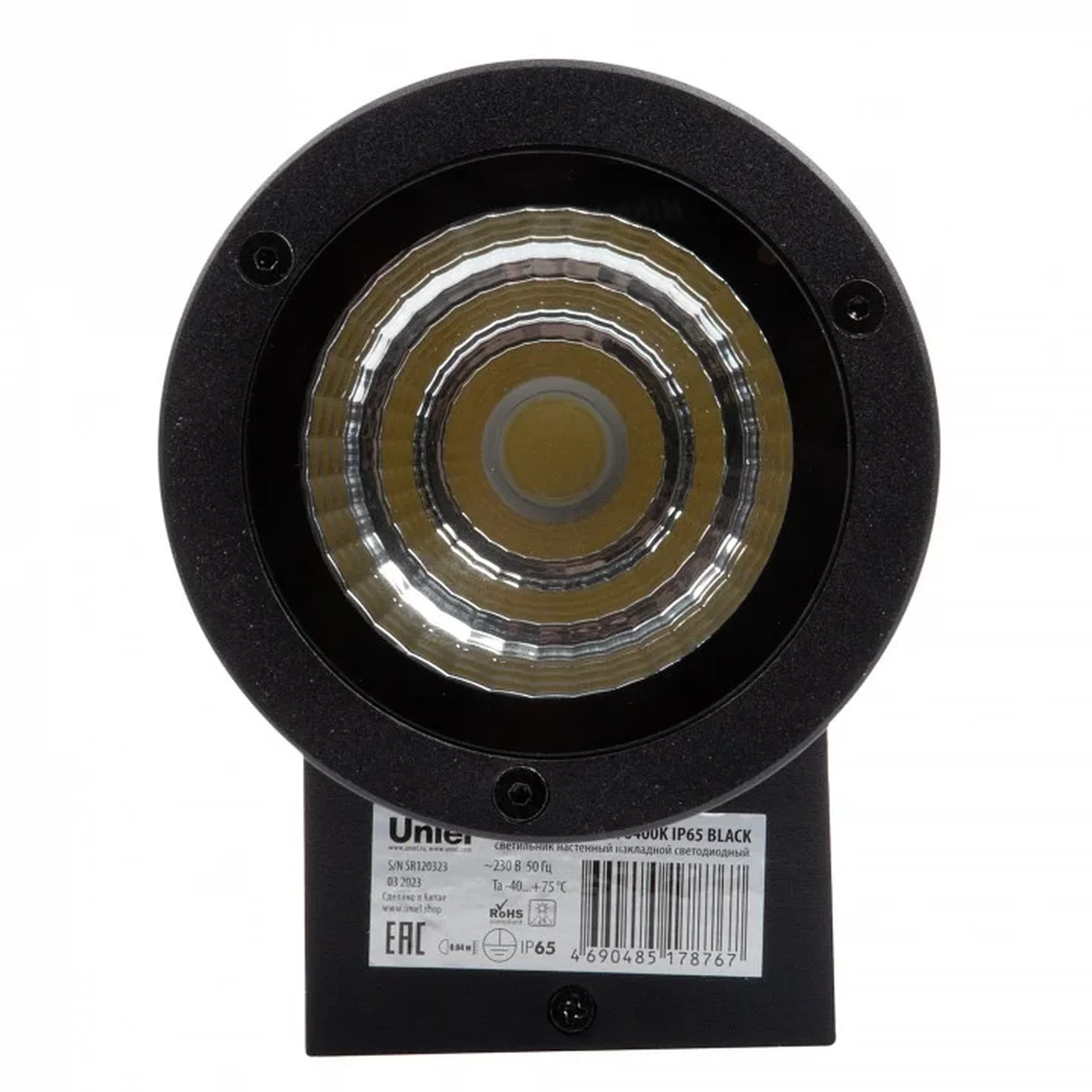 ULU-S22D-2x12W/6400K IP65 BLACK Светильник светодиодный уличный. Архитектурный накладной. Дневной свет (6400K). Корпус черный