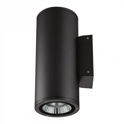 ULU-S22D-2x22W/6400K IP65 BLACK Светильник светодиодный уличный. Архитектурный накладной. Дневной свет (6400K). Корпус черный