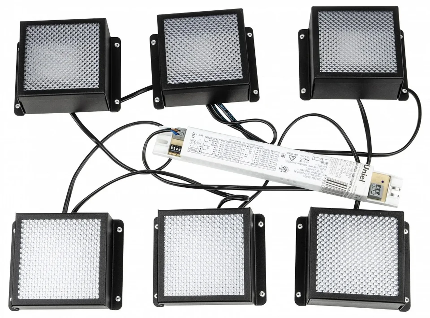 ULP-0808 42W/4000К IP40 GRILYATO BLACK KIT06 Светильники светодиодные потолочные встраиваемые