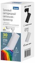 ULB-T55-30W/3000K WHITE Светильник-прожектор светодиодный трековый. 2700 Лм. Теплый белый свет (3000К)