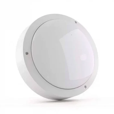 ULW-K13A 10W/4000K IP65 WHITE Светильник светодиодный влагозащищенный. Круг. Белый свет (4000K). 1200Лм. 150X60мм. Корпус белый. ТМ Uni