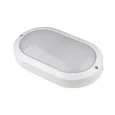 ULW-K14A 20W/4000K IP65 WHITE Светильник светодиодный влагозащищенный. Овал. Белый свет (4000K). 2400Лм. 220X135мм. Корпус белый. ТМ Un
