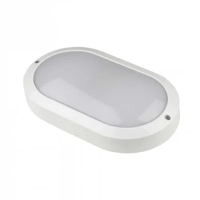 ULW-K14A 20W/5000K IP65 WHITE Светильник светодиодный влагозащищенный. Овал. Белый свет (5000K). 2400Лм. 220X135мм. Корпус белый. ТМ Un