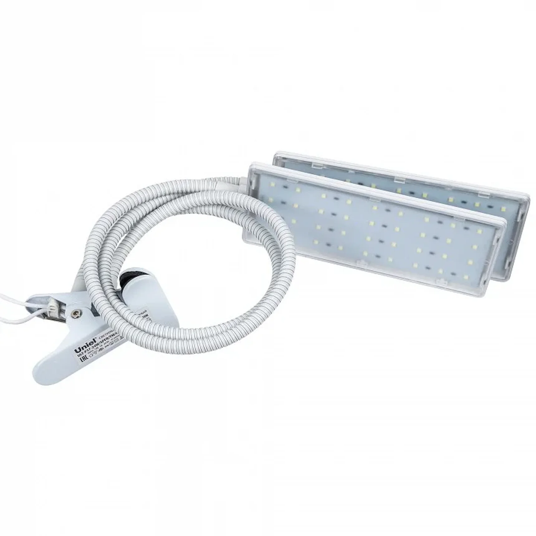 ULT-P37-24W/SPFR/TM/60 IP40 WHITE TWIN Светильник для растений светодиодный с таймером, на прищепке. Спектр для фотосинтеза