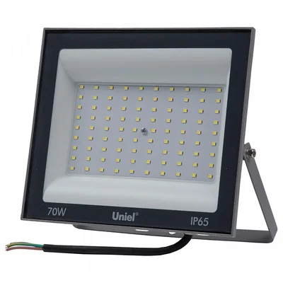 ULF-F23-70W/6500K IP65 160-240V GREY Прожектор светодиодный. Дневной свет (6500K). Корпус серый
