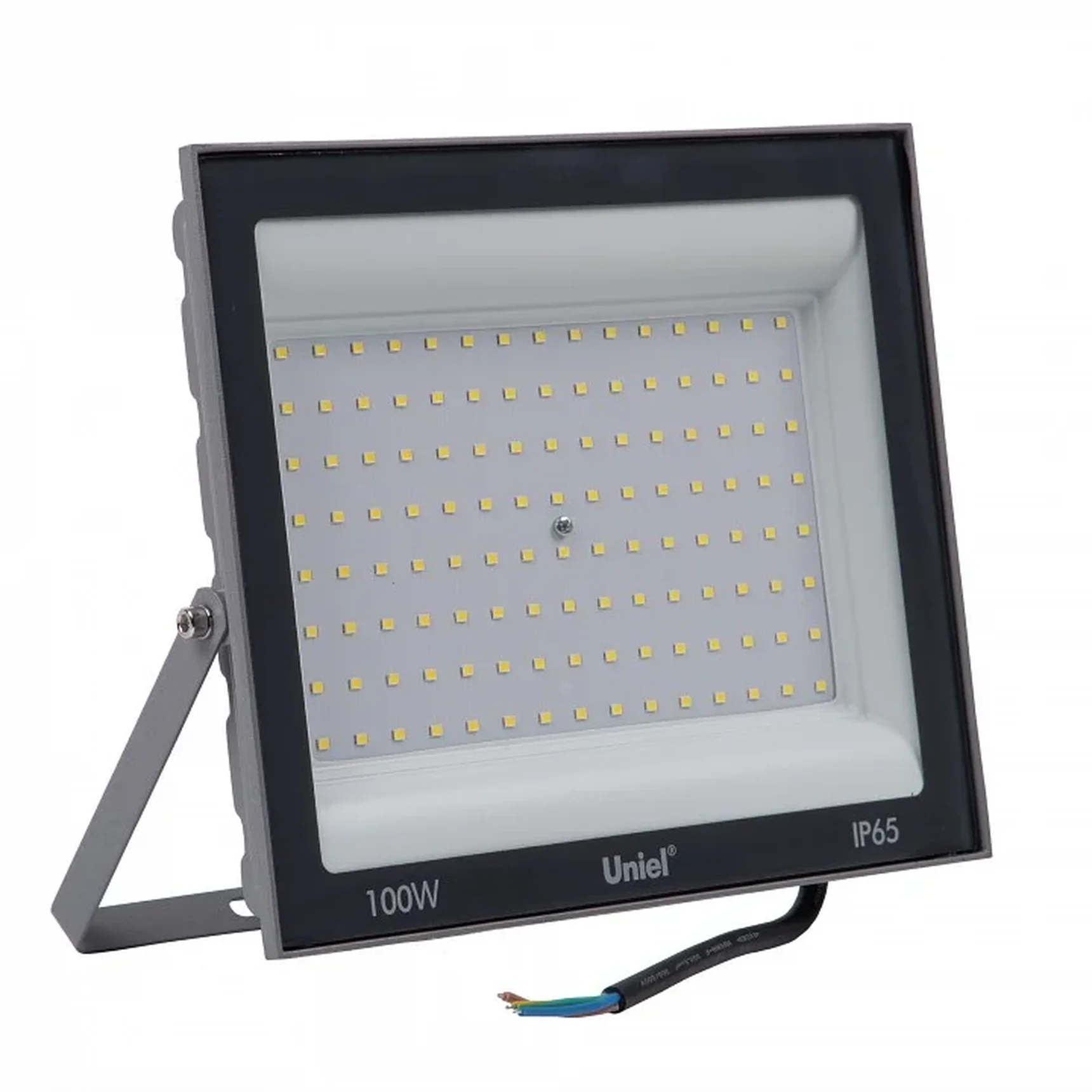 ULF-F23-100W/6500K IP65 160-240V GREY Прожектор светодиодный. Дневной свет (6500K). Корпус серый