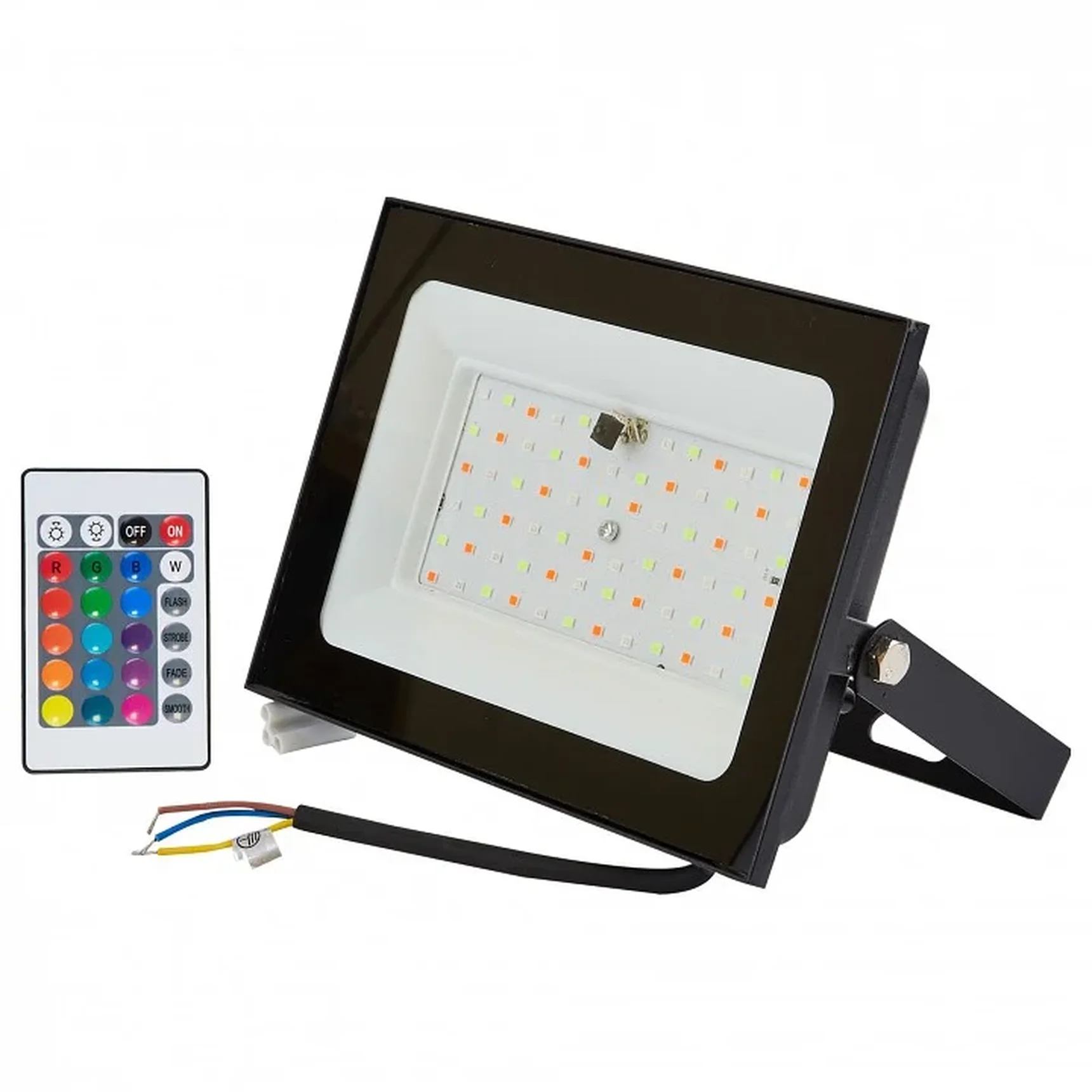 ULF-F60-50W/RGB IP65 200-240В BLACK N1 Прожектор светодиодный. Мультиколор. Пульт ДУ (в/к). Корпус черный