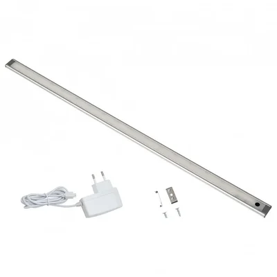 ULI-F49-8W/4200K SENSOR IP40 SILVER Светильник линейный светодиодный ультратонкий, с бесконтактным выключателем. 600мм. Серебристый. ТМ