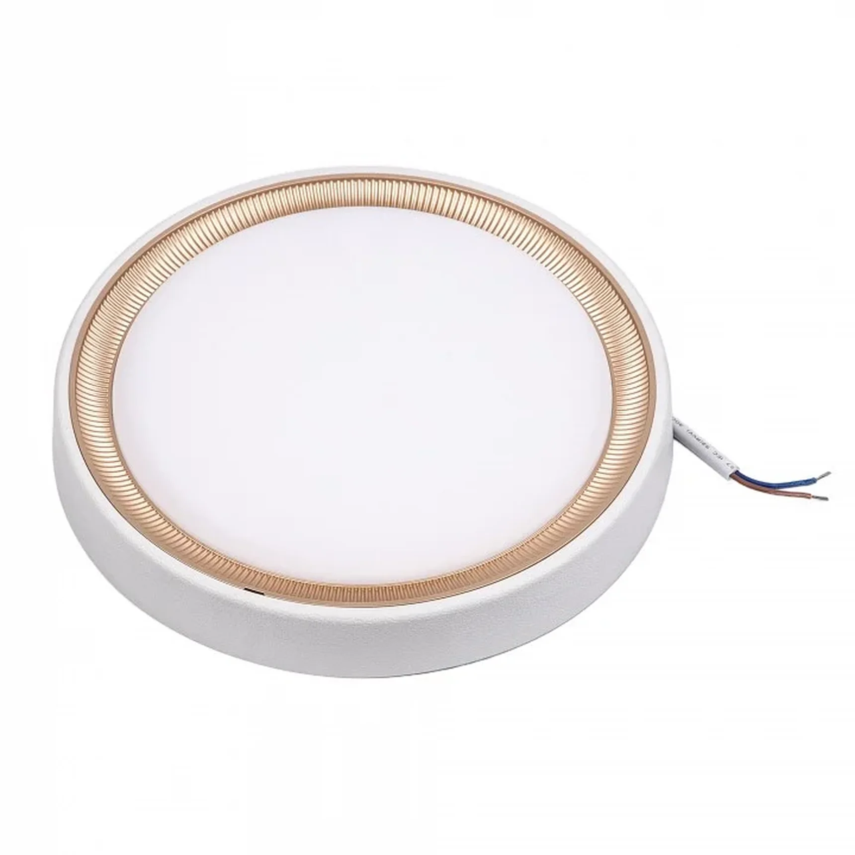 ULW-Q281 24W/6500K/F20 IP65 WHITE Светильник светодиодный влагозащищенный. Круг. Дневной свет (6500K). 200x160x58 мм. Корпус белый. Цве
