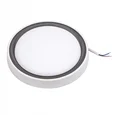 ULW-Q281 24W/6500K/F20 IP65 WHITE Светильник светодиодный влагозащищенный. Круг. Дневной свет (6500K). 200x160x58 мм. Корпус белый. Цве