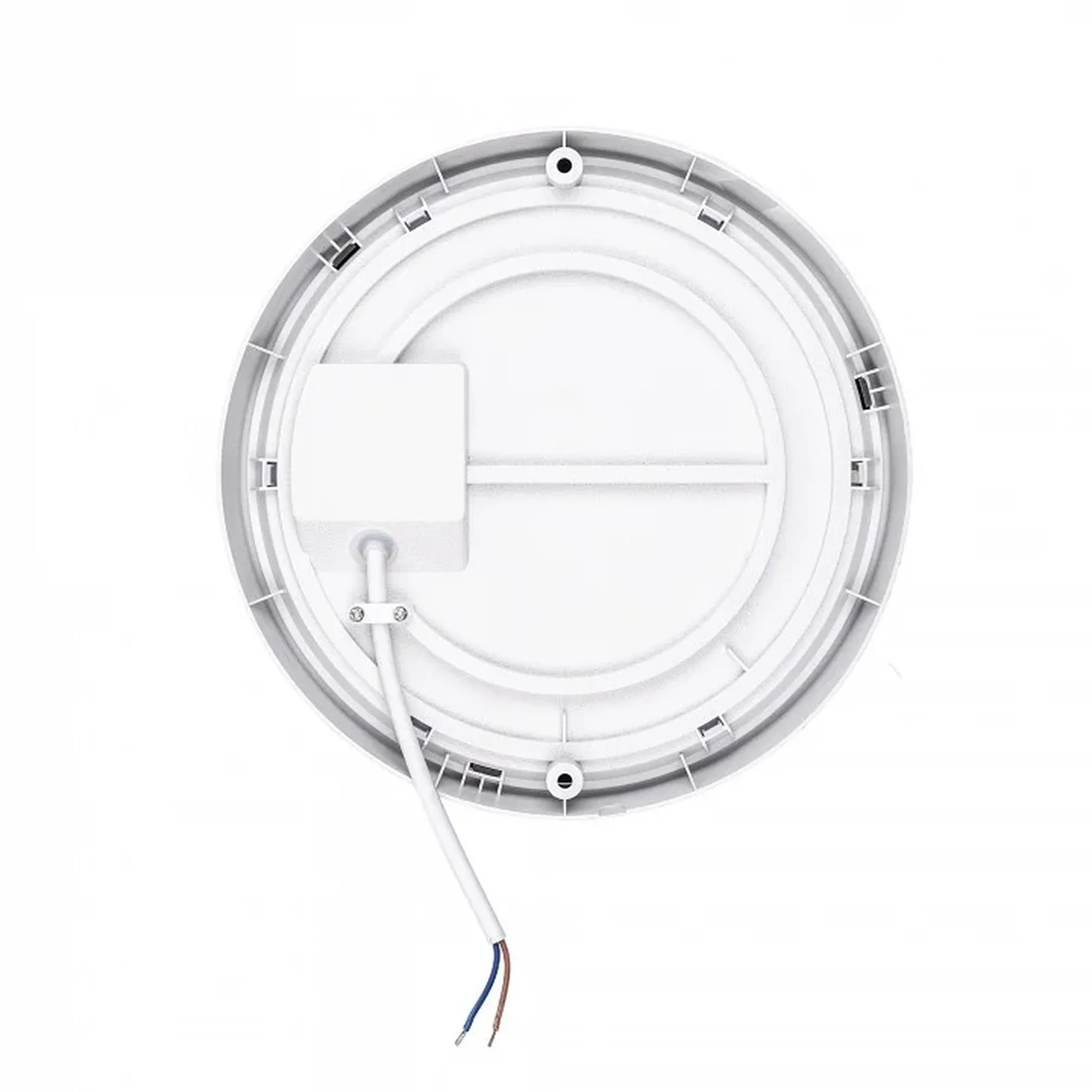 ULW-Q281 24W/6500K/F20 IP65 WHITE Светильник светодиодный влагозащищенный. Круг. Дневной свет (6500K). 200x160x58 мм. Корпус белый. Цве