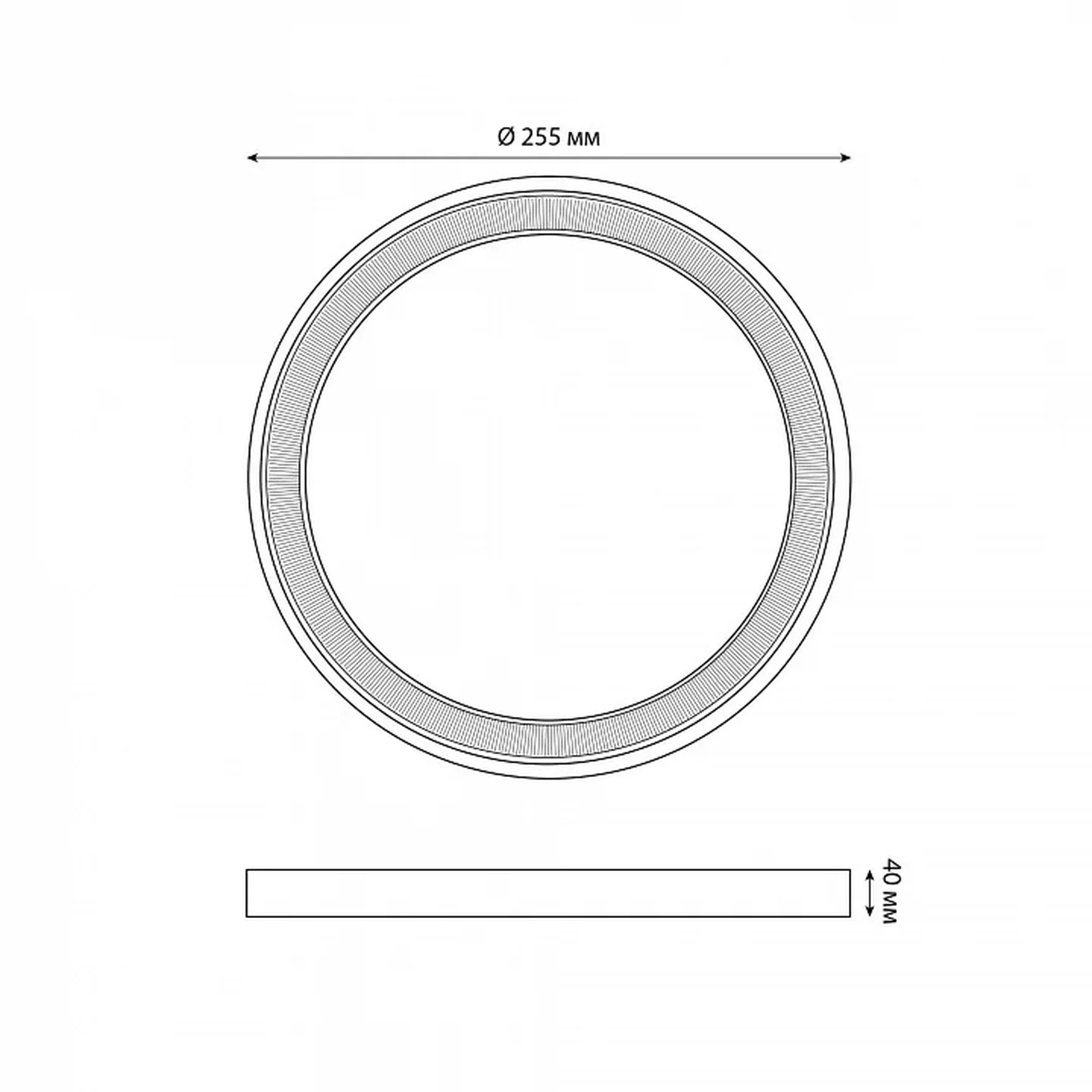 ULW-Q281 24W/6500K/F20 IP65 WHITE Светильник светодиодный влагозащищенный. Круг. Дневной свет (6500K). 200x160x58 мм. Корпус белый. Цве