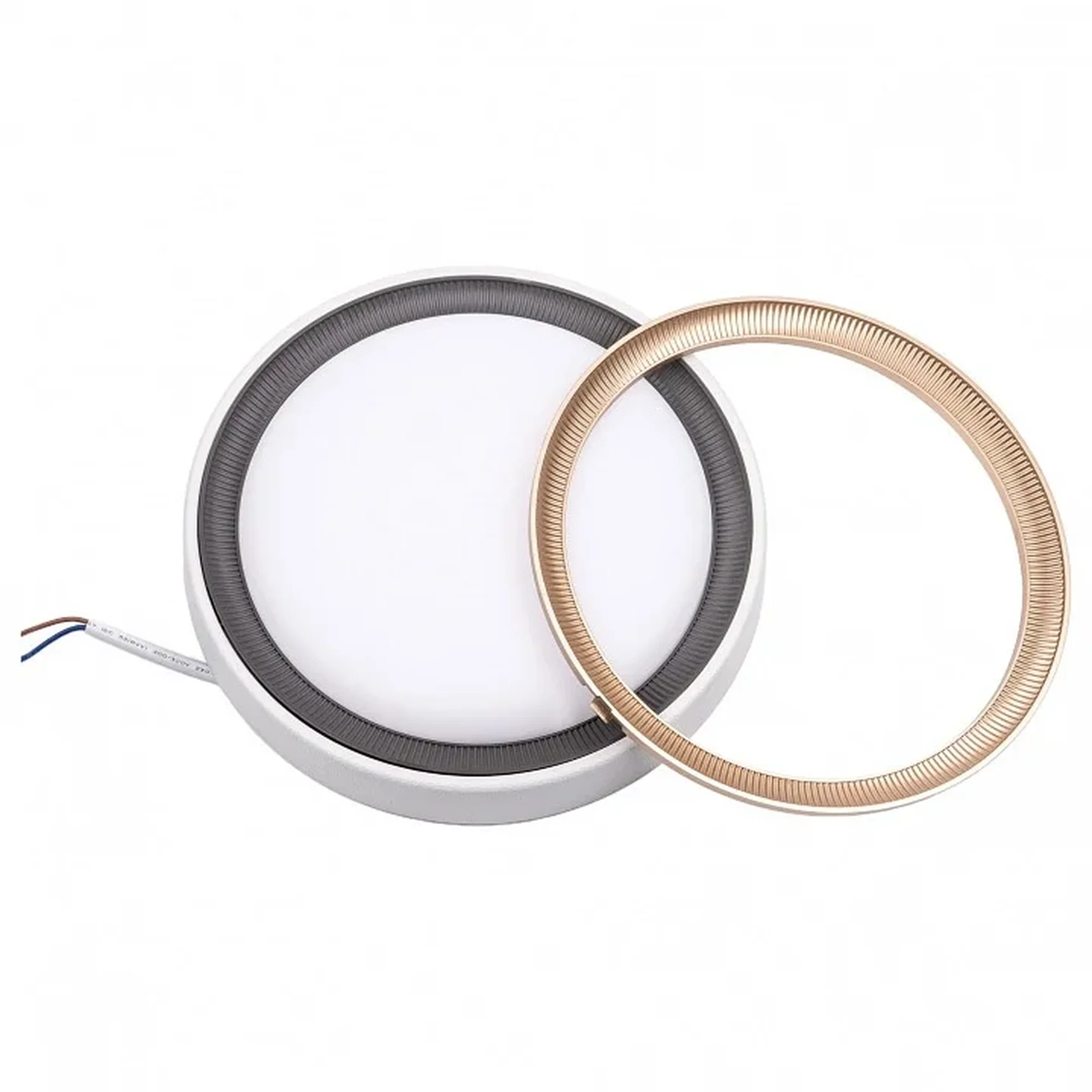 ULW-Q281 24W/6500K/F20 IP65 WHITE Светильник светодиодный влагозащищенный. Круг. Дневной свет (6500K). 200x160x58 мм. Корпус белый. Цве
