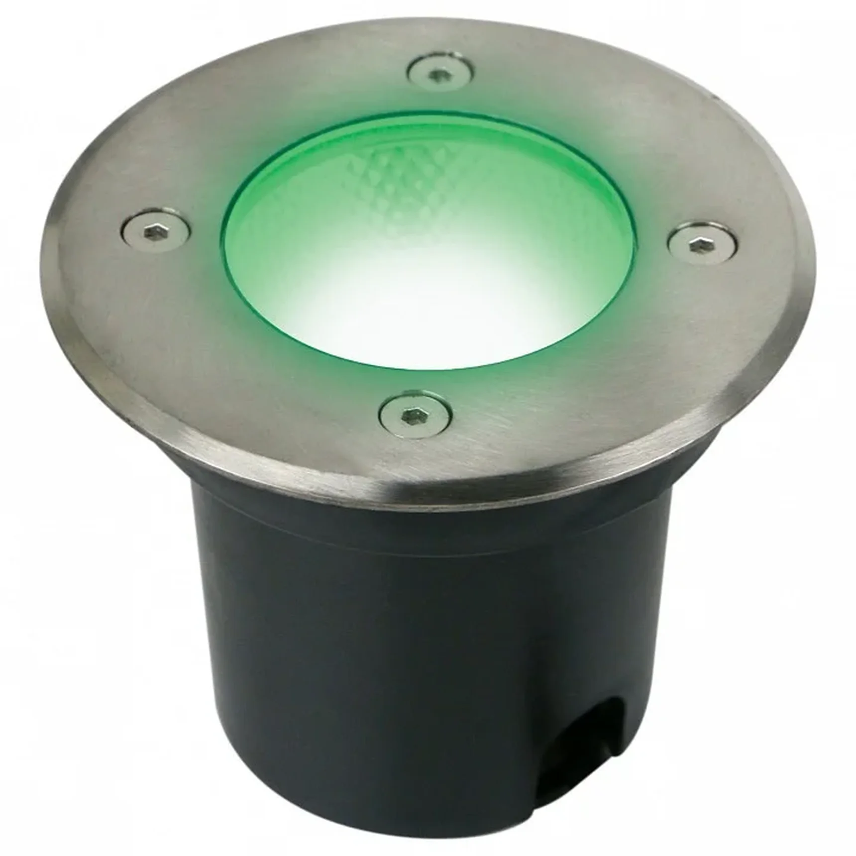 ULU-B14A-6W/GREEN IP67 GREY Светильник светодиодный тротуарный. Архитектурный встраиваемый. Зеленый свет. Корпус серый. TM Uniel
