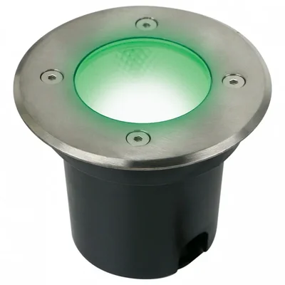 ULU-B14A-6W/GREEN IP67 GREY Светильник светодиодный тротуарный. Архитектурный встраиваемый. Зеленый свет. Корпус серый. TM Uniel