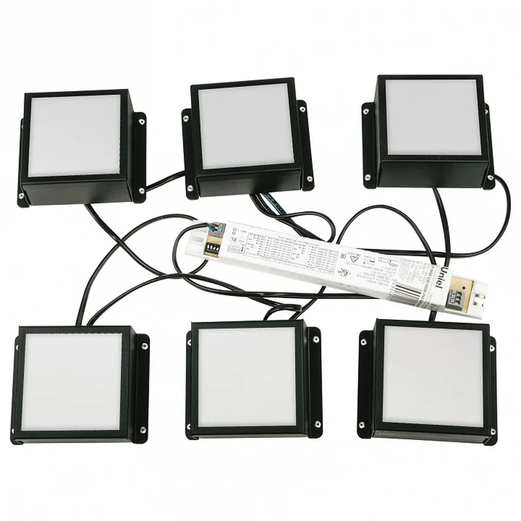ULP-1010 42W/4000К IP40 GRILYATO OPAL BLACK KIT06 Светильники светодиодные потолочные встраиваемые