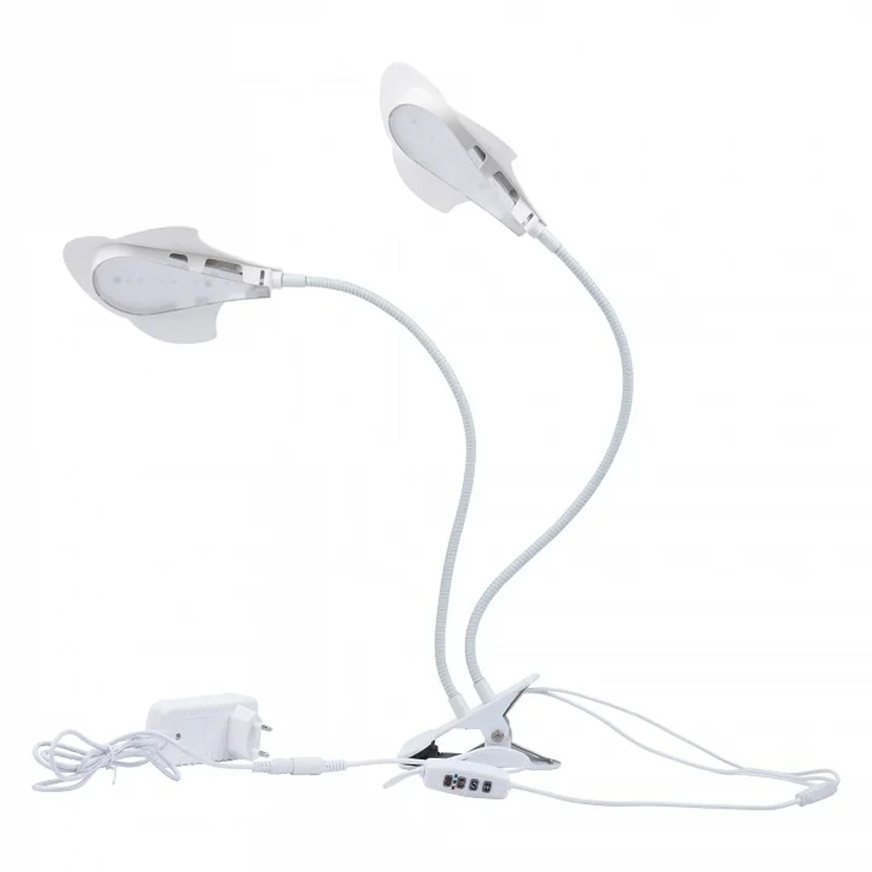 ULT-P35M-15W/SPLE/TM IP40 WHITE LEAF Светильник для растений светодиодный с таймером, на прищепке. Спектр для фотосинтеза