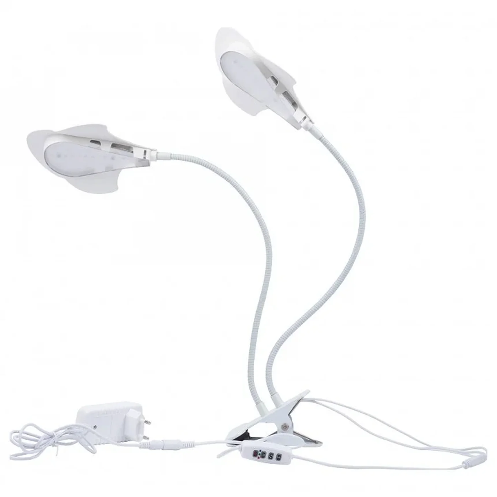 ULT-P35M-15W/SPLE/TM IP40 WHITE LEAF Светильник для растений светодиодный с таймером, на прищепке. Спектр для фотосинтеза