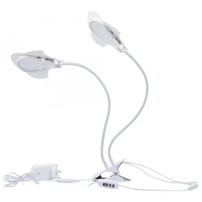 ULT-P35M-15W/SPLE/TM IP40 WHITE LEAF Светильник для растений светодиодный с таймером, на прищепке. Спектр для фотосинтеза