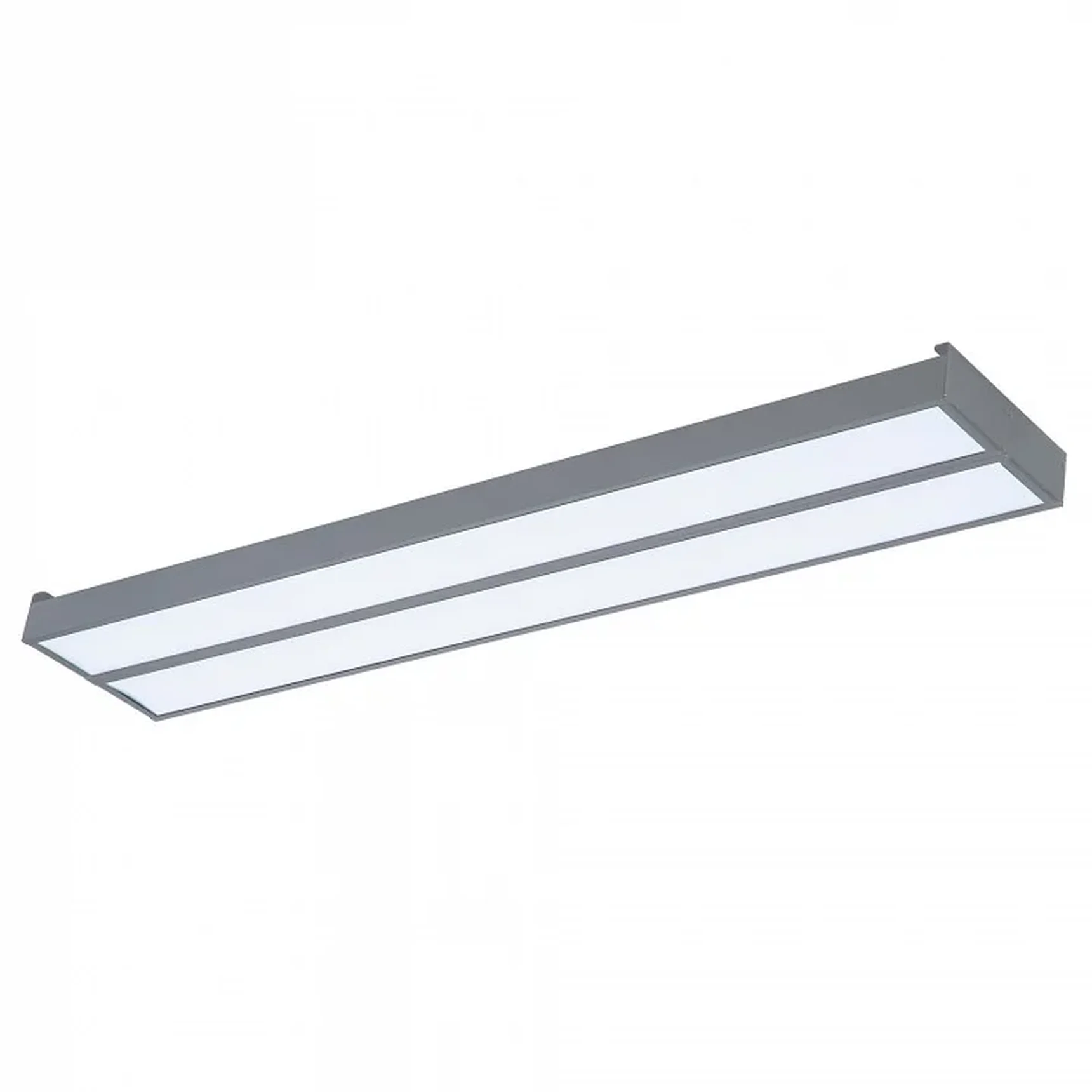 ULO-K15A 2x22W/4000K/L100 IP44 LIGHT GREY Светильник линейный светодиодный подвесной. Белый свет (4000К). Алюминий. Цвет светло-серый.