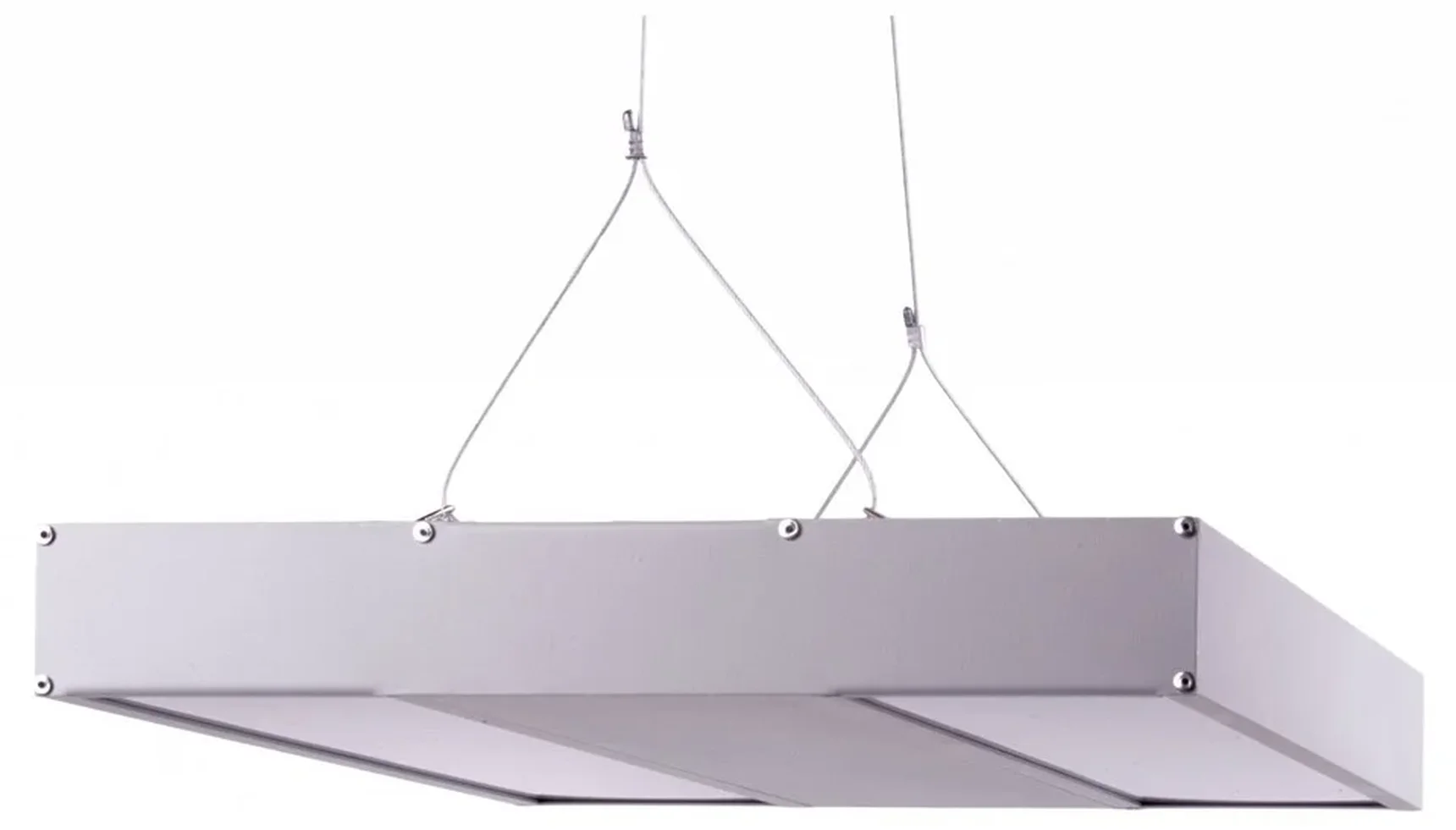 ULO-K16B 2x16W/4000K/L50 5W/3000K IP44 LIGHT GREY Светильник линейный светодиодный подвесной с фоновой подсветкой. Белый свет (4000К)