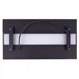 ULO-K16B 2x16W/4000K/L50 5W/3000K IP44 BLACK Светильник линейный светодиодный подвесной с фоновой подсветкой. Белый свет (4000К)