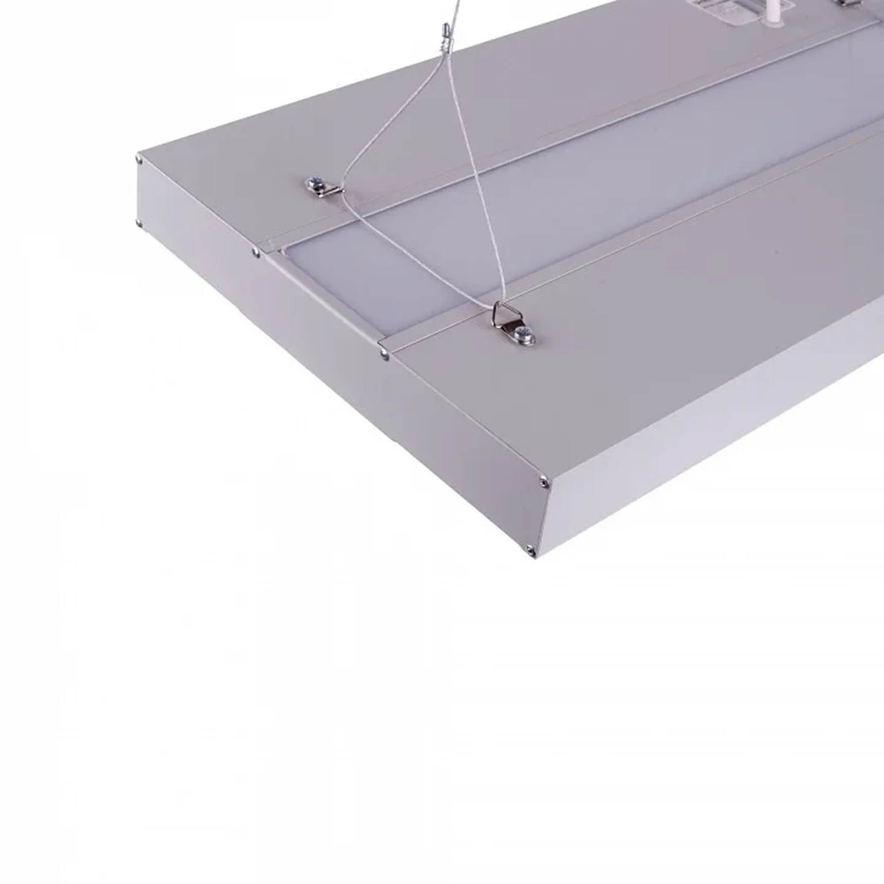 ULO-K16B 2x16W/4000K/L50 5W/RGB IP44 LIGHT GREY Светильник линейный светодиодный подвесной с фоновой подсветкой. Белый свет (4000К)