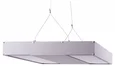 ULO-K16B 2x16W/4000K/L50 5W/RGB IP44 LIGHT GREY Светильник линейный светодиодный подвесной с фоновой подсветкой. Белый свет (4000К)