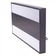 ULO-K16B 2x16W/4000K/L50 5W/RGB IP44 BLACK Светильник линейный светодиодный подвесной с фоновой подсветкой. Белый свет (4000К)