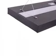 ULO-K16B 2x22W/4000K/L100 5W/RGB IP44 BLACK Светильник линейный светодиодный подвесной с фоновой подсветкой. Белый свет (4000К)