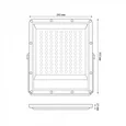 ULF-F51D-150W/6500K IP65 200-240V GREY Прожектор светодиодный. Дневной свет (6500K). Угол 90 градусов. Корпус серый