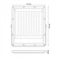 ULF-F51D-300W/6500K IP65 200-240V GREY Прожектор светодиодный. Дневной свет (6500K). Угол 90 градусов. Корпус серый