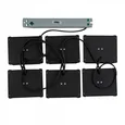ULP-0808 42W/4000К IP40 GRILYATO OPAL BLACK KIT06 Светильники светодиодные потолочные встраиваемые