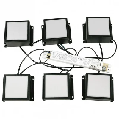 ULP-0808 42W/4000К IP40 GRILYATO OPAL BLACK KIT06 Светильники светодиодные потолочные встраиваемые