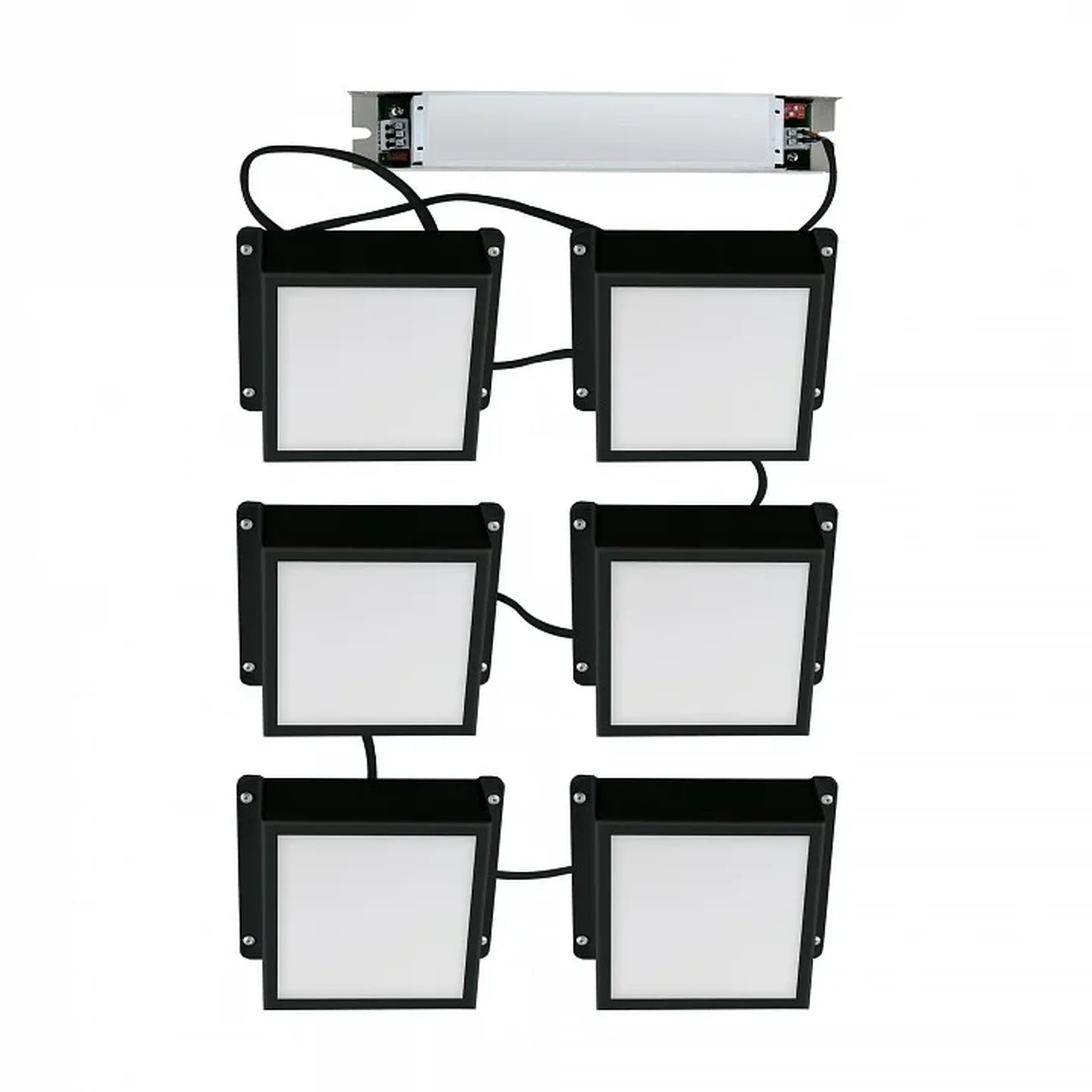 ULP-1010-42W/4000K IP54 GRILYATO OPAL BLACK KIT06 Светильники светодиодные потолочные встраиваемые