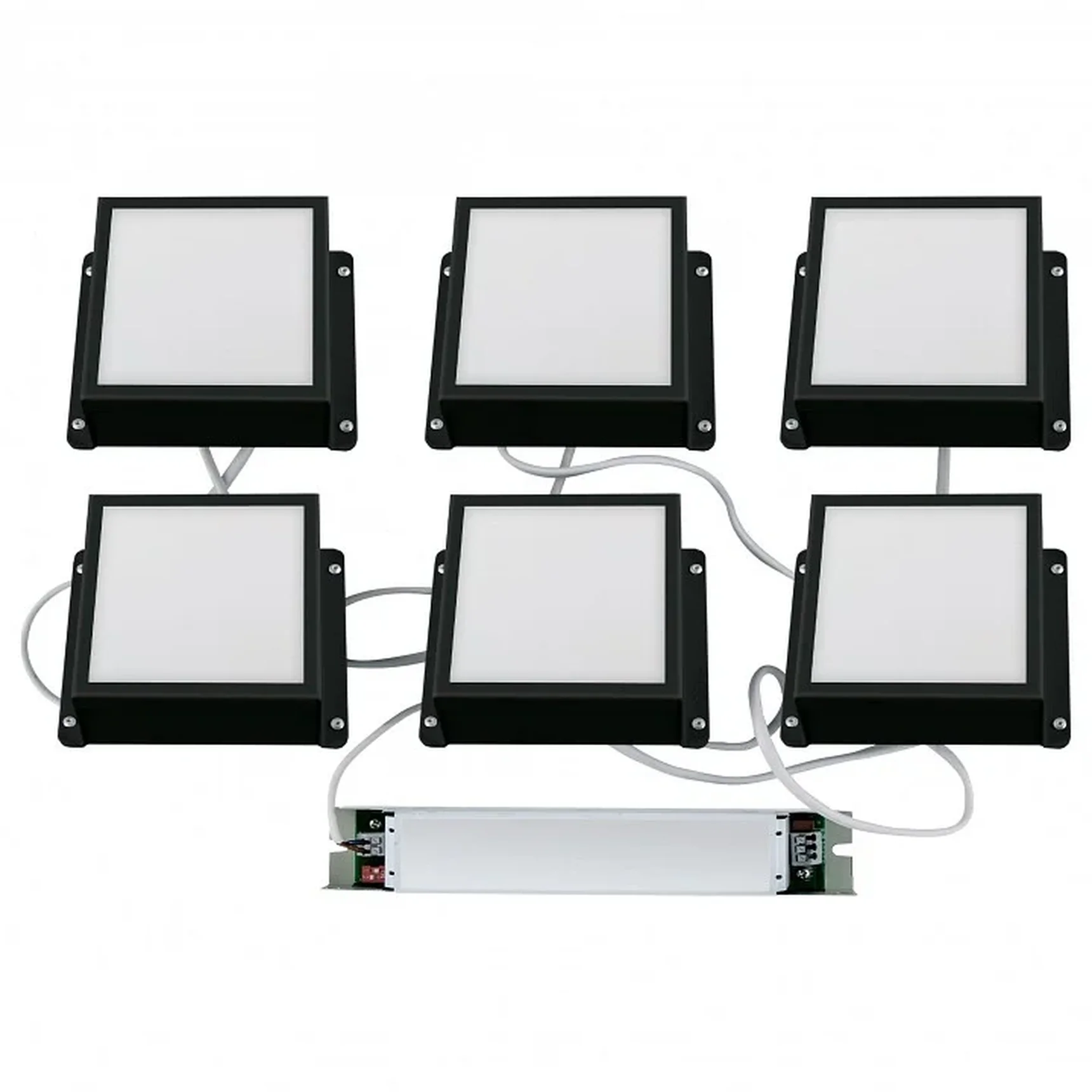 ULP-1010-42W/4000K IP54 GRILYATO OPAL BLACK KIT06 Светильники светодиодные потолочные встраиваемые