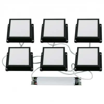 ULP-1010-42W/4000K IP54 GRILYATO OPAL BLACK KIT06 Светильники светодиодные потолочные встраиваемые