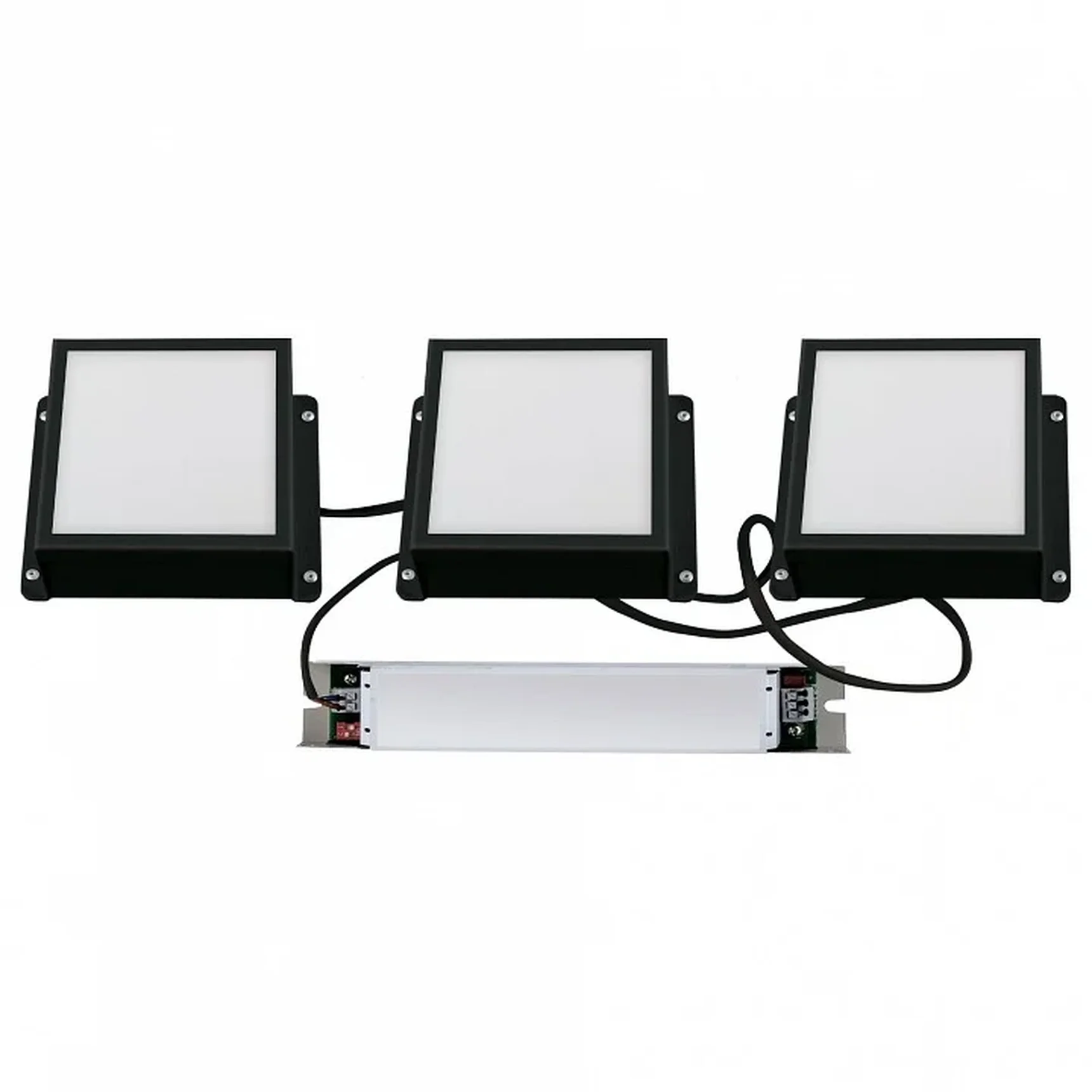 ULP-1010-20W/4000K IP54 GRILYATO OPAL BLACK KIT03 Светильники светодиодные потолочные встраиваемые