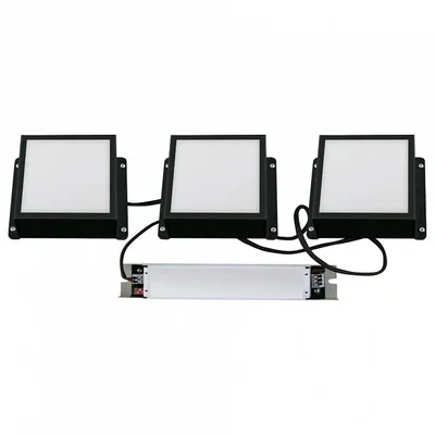 ULP-1010-20W/4000K IP54 GRILYATO OPAL BLACK KIT03 Светильники светодиодные потолочные встраиваемые