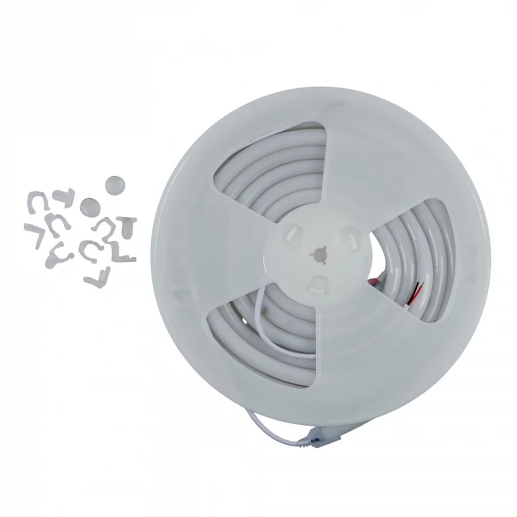 ULS-N40-2835-120LED/m-16mm-IP68-DC24V-10W/m-5M-4000K NEON SET01 Комплект светодиодной ленты для бань и саун, до +100°С, катушка 5м