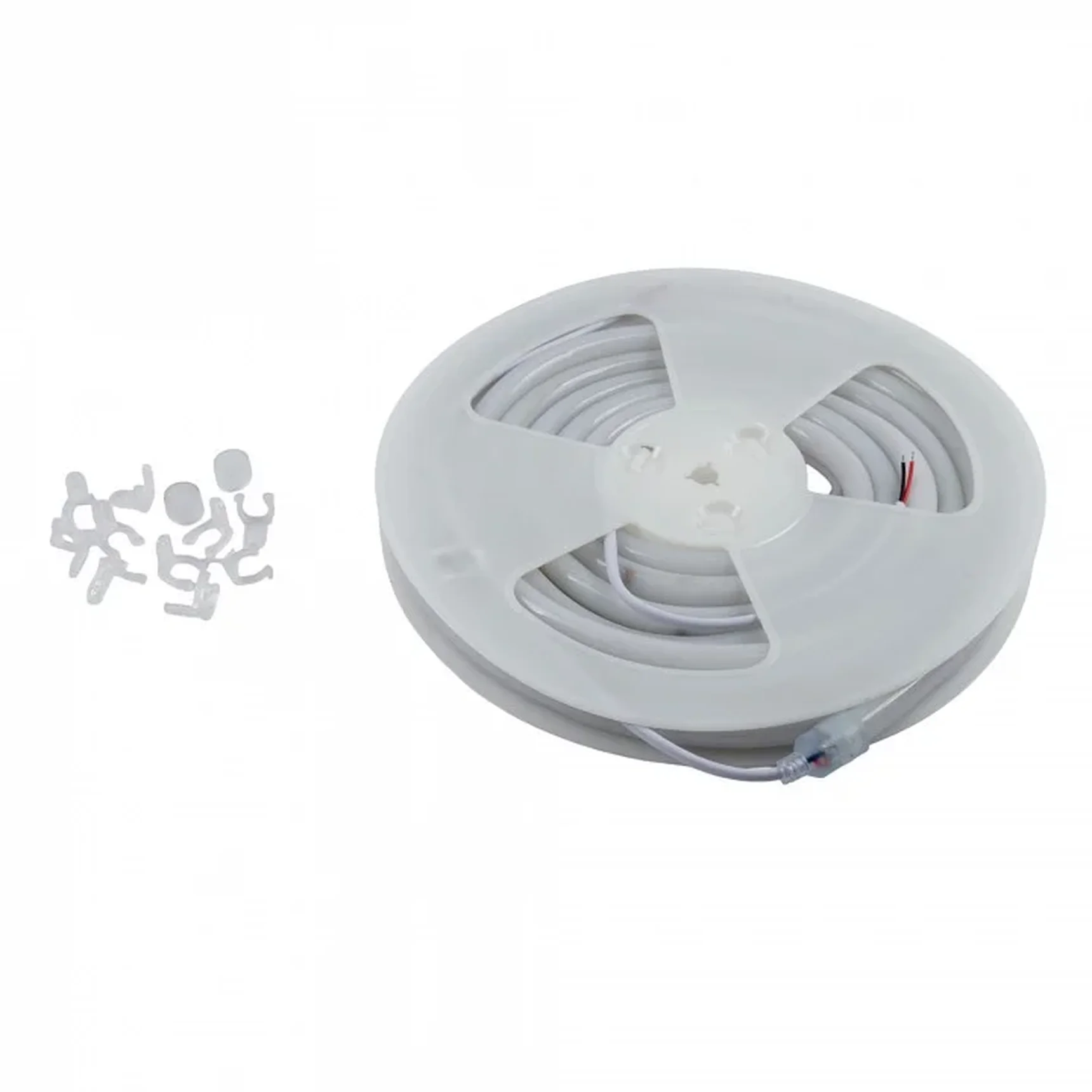 ULS-N40-2835-120LED/m-16mm-IP68-DC24V-10W/m-5M-4000K NEON SET01 Комплект светодиодной ленты для бань и саун, до +100°С, катушка 5м