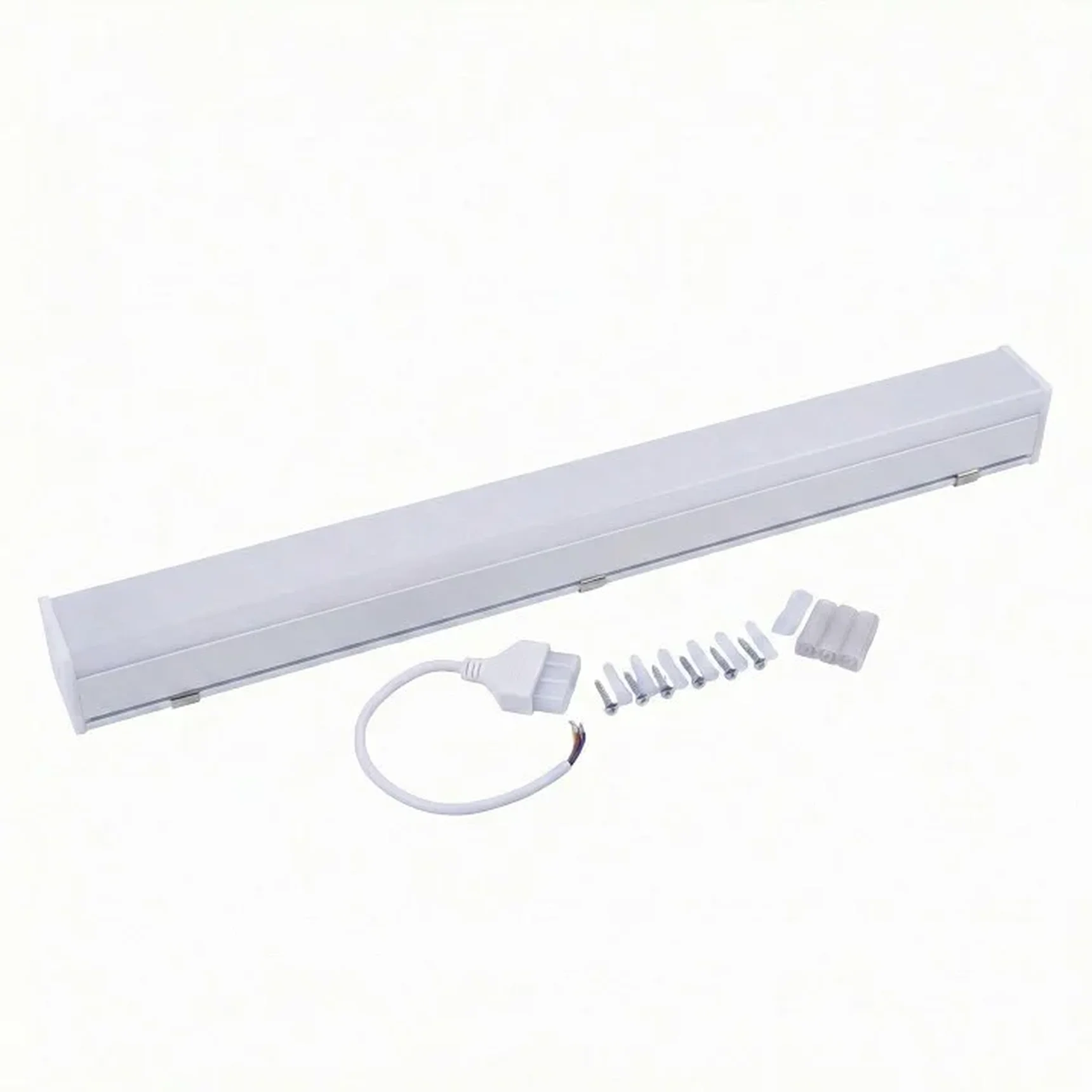 ULO-N10A-20W/4000K/L60 IP40 WHITE Светильник линейный светодиодный подвесной. Прямой, 60см. Белый свет (4000K). 2000Лм. Алюминий