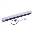 ULO-N10A-20W/4000K/L60 IP40 BLACK Светильник линейный светодиодный подвесной. Прямой, 60см. Белый свет (4000K). 2000Лм. Алюминий